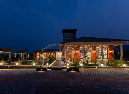 hotel with bar in debari, udaipur - elivaas heaven in hills mountara 3 bhk villa with private pool udaipur