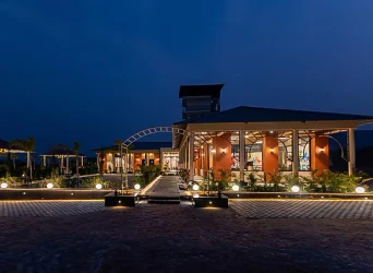 hotel with bar in debari, udaipur - elivaas heaven in hills mountara 3 bhk villa with private pool udaipur