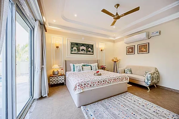 hotel with banquet hall in debari, udaipur - elivaas heaven in hills mountara 3 bhk villa with private pool udaipur