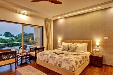 hotel with gym in girwa, udaipur - elivaas horizon luxurious 5bhk villa with private pool udaipur