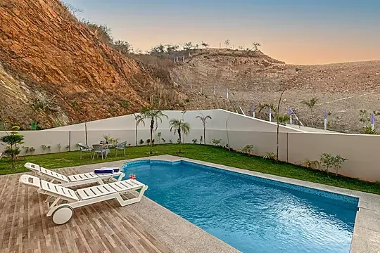 hotel near udaipur railway station - elivaas shourya  luxurious 3bhk villa with private pool udaipur