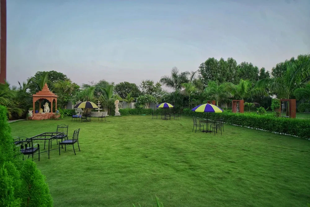 private resort in airport road, udaipur - shreenath resort
