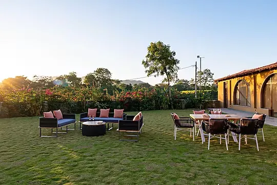 hotel room booking in kavita, udaipur - still river suites by elivaas with heated pool & jacuzzi udaipur