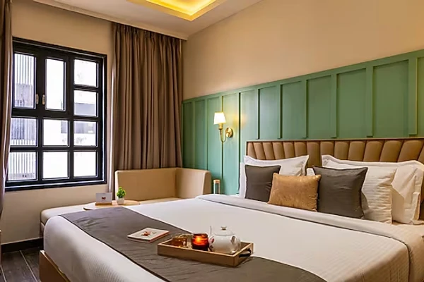 family hotel with pool in transport nagar, udaipur - the naori by alaya stays udaipur