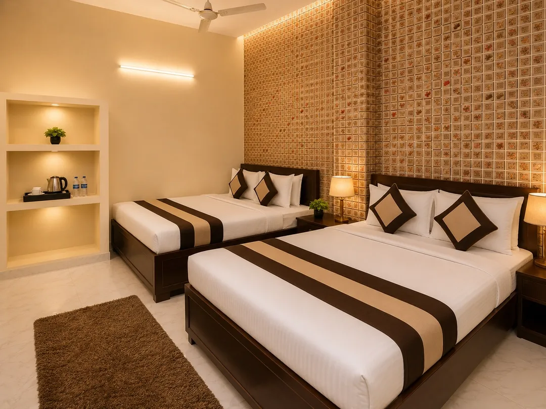 hotel with party hall in bhelupur, varanasi - hotel pavitri varanasi