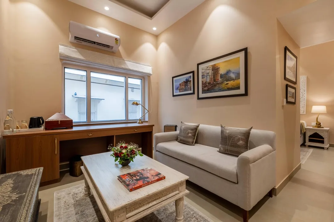 hotel with banquet hall in anandbagh, varanasi - justa kashi parampara varanasi