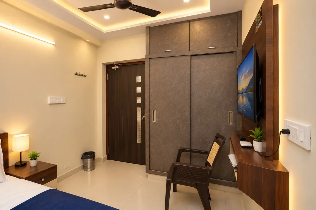 best corporate hotels in hotel sk7 restaurant, service apartments & hotel rooms vijayawada