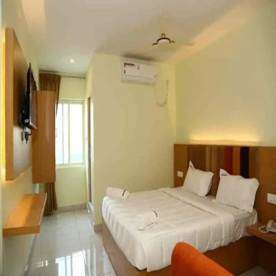 hotel with party hall in labbipet, vijayawada - sri subhamastu grand