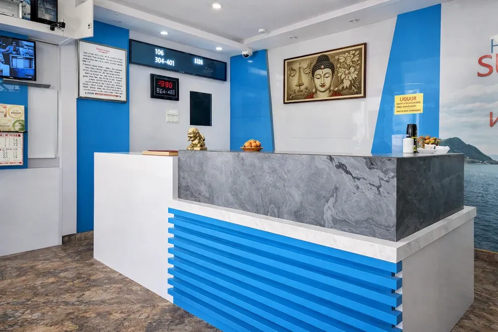 hotel with meeting room in labbipet, vijayawada - sri subhamastu grand