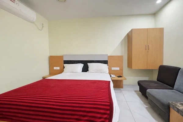 family hotel with pool in labbipet, vijayawada - sri subhamastu grand